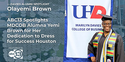 UHD Alumna Yemi Brown