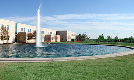 Water fountain on LSC-CyFair campus