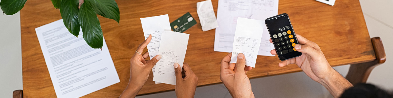Paying Bills with calculator Paying Bills with calculator.