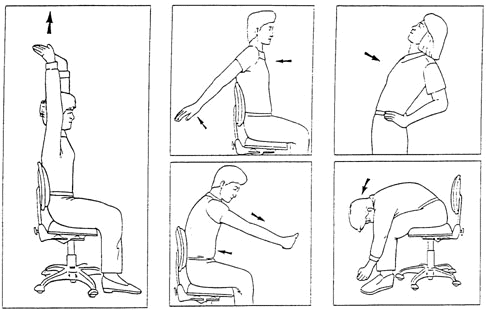 Image displaying stretching techniques to help reduce back pain.