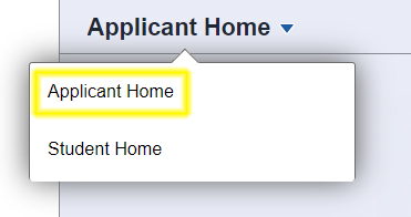 Navitation Applicant Home Navitagion Applicant Home