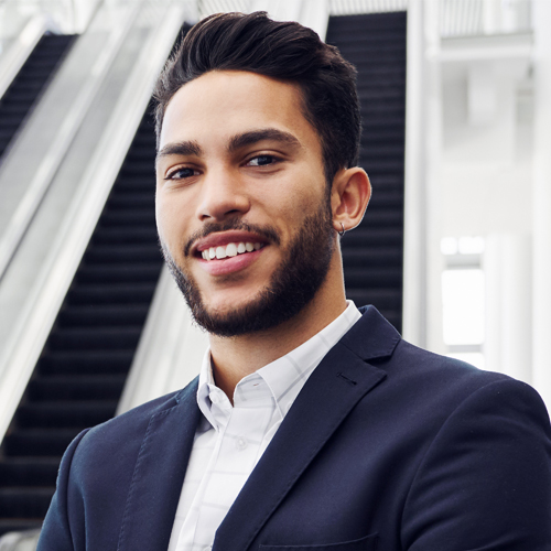Young professional in business attire
