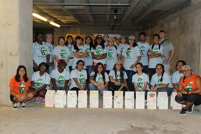 GatorServe at 9/11 Day of Remebrance Fall 2018 Small Group Photo
