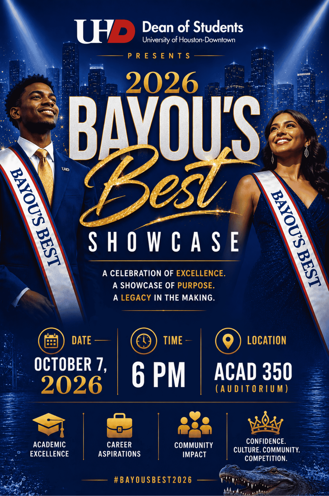 2026 Bayou's Best Showcase flyer image