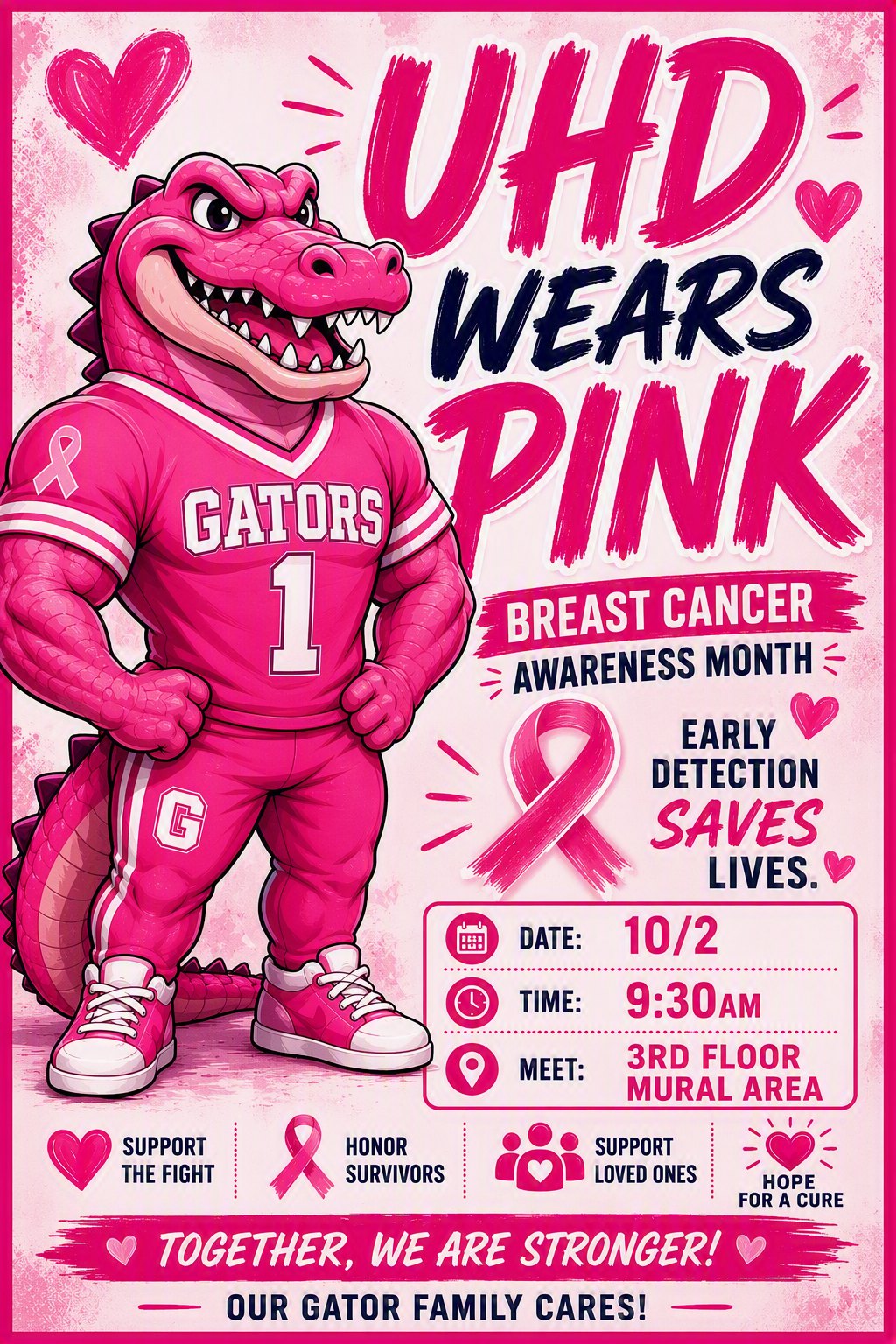 UHD Breast Cancer Awareness Walk flyer