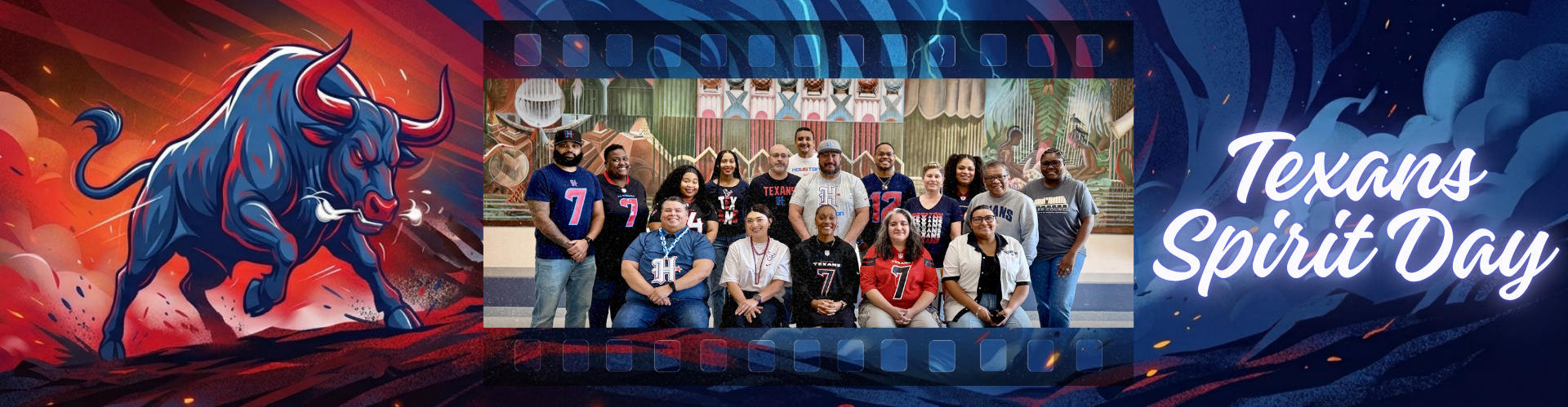 UHD Staff Council Texans Spirit Day banner image