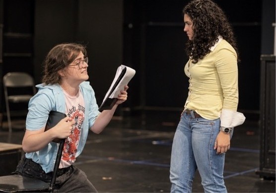 students participate in rehearsals for the upcoming production at the O'Kane Theatre