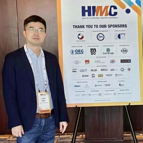 Steve Zhou at the Houston International Maritime Conference