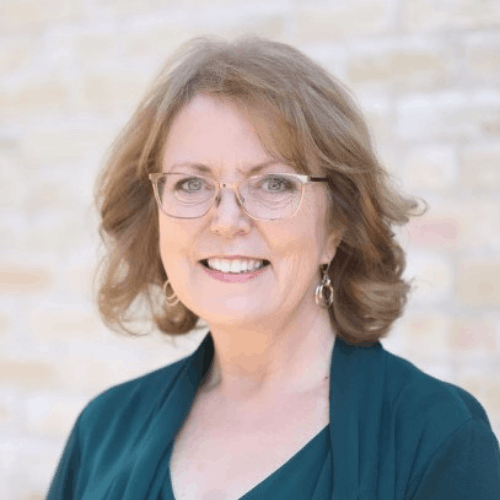 Leslie Sirrianni smiles. Sirrianni is the Director of Field Education at University of Houston Downtown's College of Public Service