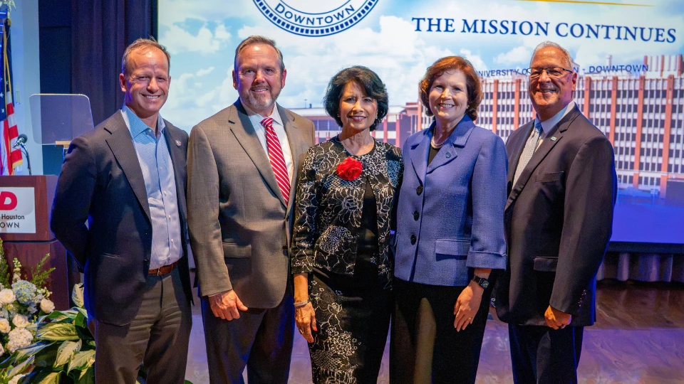 Interim President Deborah in group photo